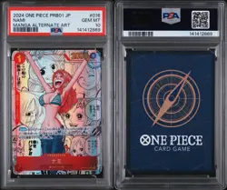 PSA 10 Nami OP01-016 Manga Alt Art ONE PIECE Card The Best Japanese PRB-01 - Image 3