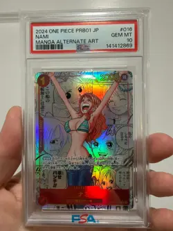 PSA 10 Nami OP01-016 Manga Alt Art ONE PIECE Card The Best Japanese PRB-01 - Image 4
