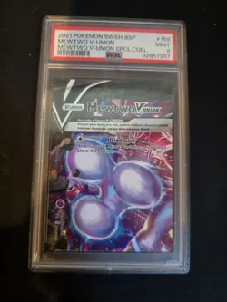 Pokemon Mewtwo V-Union SWSH159 Promo Holo Sword & Shield PSA 9 Card 2021 - Image 2
