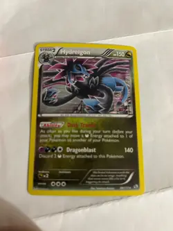 Pokemon TCG Hydreigon Legendary Treasures Holo Rare Card 99/113 used - Image 1