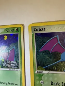 Pokemon EX Team Rocket Returns Zubat Foil & Regular Lot 2 Cards 82/109 93/109 - Image 5