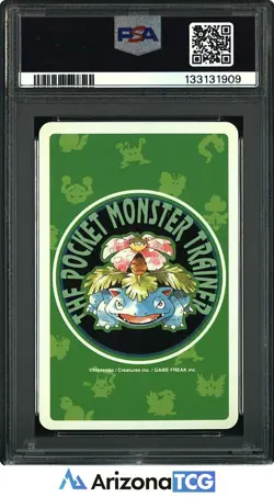 Pokemon 1996 Bulbasaur 001 Ace Of Diamonds Green Playing Card Japanese PSA 10 - Image 2