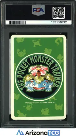 Pokemon 1996 Professor Oak Joker Pokemon Green Playing Cards Japanese PSA 9 - Image 2