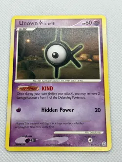 Pokemon Secret Wonders Uncommon Card - Unown K 68/132 - Image 1