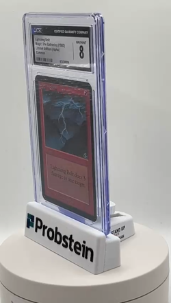 1993 Magic The Gathering Limited Edition Alpha Lightning Bolt CGC 8 NM-MT - Image 2