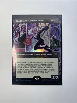 Black Cat, Cunning Thief (Borderless) Marvel's Spider-Man Foil - Image 1