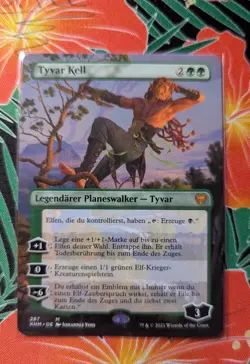 1x Tyvar Kell Borderless GERMAN NM - Magic MTG Kaldheim x1 - Image 1