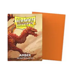 Dragon Shield Matte Amber Case Display - x10 Boxes of 100 Matte Sleeves - NEW! - Image 1