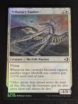 MTG Lorwyn Eclipsed Tributary Vaulter Foil 0040 NM - Image 1