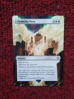 Cleansing Nova 235 MTG Final Fantasy Commander Hand Painted Extended Altered Art - Image 2