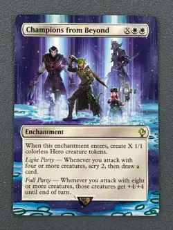 Champions from Beyond MTG Final Fantasy Commander Hand Painted Full Altered Art - Image 1