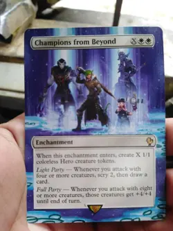 Champions from Beyond MTG Final Fantasy Commander Hand Painted Full Altered Art - Image 2