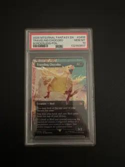 Foil Traveling Chocobo (Borderless) Final Fantasy PSA 10 - Image 1