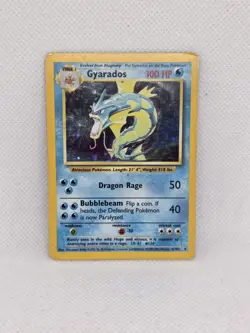 Pokemon TCG Gyarados Base Set 6/102 Holo 1999-2000 Wizards Base Set Copyright... - Image 1