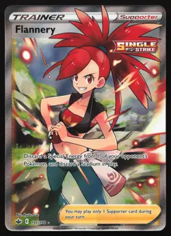 Flannery - 191/198 - Full Art Trainer - Chilling Reign - Pokemon Card - Image 1