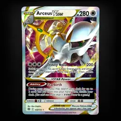 Pokemon TCG SWSH09: Brilliant Stars Arceus VSTAR #123/172 Ultra Rare NM - Image 1