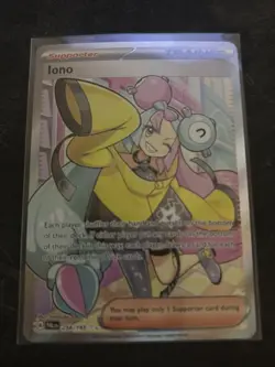 Pokemon TCG Iono Holo Ultra Rare Card 254/193 Sv02: Paldea Evolved - Image 1