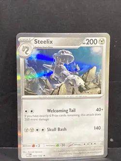 Steelix Pokemon ME01 Mega Evolution Reverse Holo 093/132 TCG Foil - Image 2