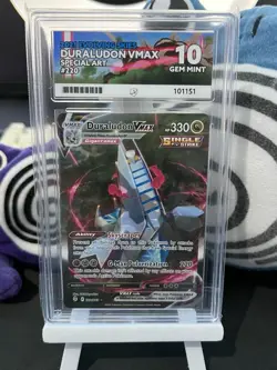 Ace 10 Pokemon Duraludon VMAX Alternate Art Secret Card 220/203 Evolving Skies - Image 1