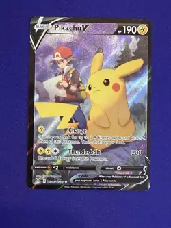 Pokemon Pikachu V TG16/TG30 Full Art Holo Ultra Rare Lost Origin Trainer Gallery - Image 1