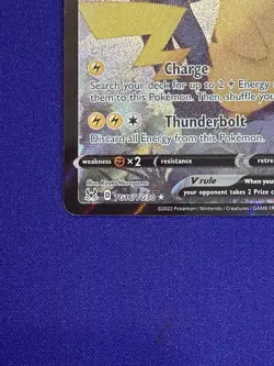 Pokemon Pikachu V TG16/TG30 Full Art Holo Ultra Rare Lost Origin Trainer Gallery - Image 3