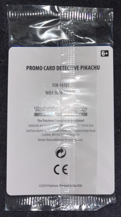 Pokemon TCG Detective Pikachu Black Star Promo Sealed Stamped SM190 Card NM-M - Image 2