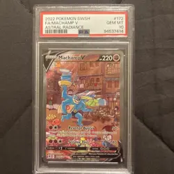 Pokemon Machamp V Astral Radiance Full Alt Art #172 PSA 10 Gem Mint - Image 1