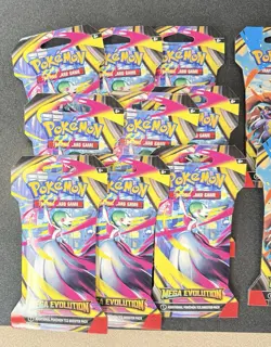 2025 Pokemon Mega Evolution Sleeved Booster Pack Sealed Pokemon Packs Lot X17 - Image 4