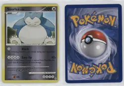 Snorlax Reverse Foil Pokemon Diamond & Pearl Base Set #37 2007 - Image 3