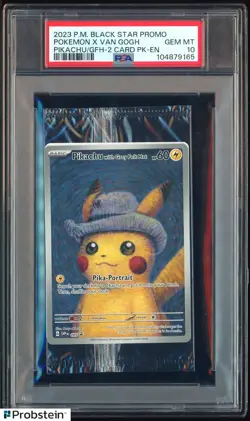 Pokemon Pikachu with Grey Felt hat Van Gogh 085 Graded Sealed Promo PSA 10 - Image 1
