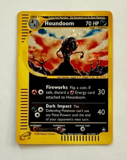 Pokemon TCG Houndoom Aquapolis Holo Rare 2002 H11/H32 - Image 2