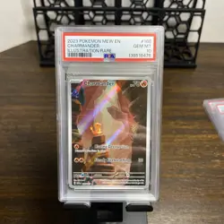 2023 POKEMON MEW EN-151 ILLUSTRATION RARE #168 CHARMANDER PSA 10 - Image 1