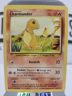 Pokemon TCG - Charmander - 46/102 - Common - Base Set Unlimited - Image 1