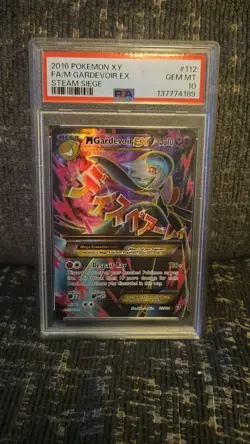 Pokemon 2016 Full Art M Gardevoir EX XY Steam Siege 112/114 PSA 10 - Image 1