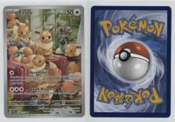 Eevee Illustration Rare Pokemon Scarlet & Violet: Twilight Masquerade TWM #188 - Image 3
