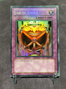Jar of Greed - LON-047 - Super Rare Yugioh TCG VLP - Image 1