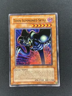 1st Edition Toon Summoned Skull SDP-021 Yugioh Konami - Image 1