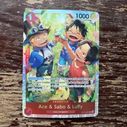 One Piece Carrying On His Will (OP13) Ace & Sabo & Luffy 007 Super Rare - Image 1