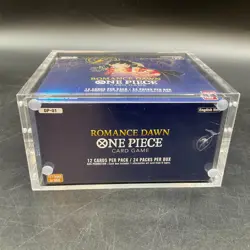 One Piece EN OP-01 Romance Dawn Blue Bottom Booster Box Sealed w/ Acrylic Case - Image 5