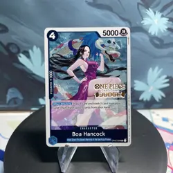 One Piece Boa Hancock OP02-059 Judge Stamp Promo Holo NM - Image 1