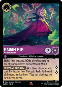 Madam Mim Rival of Merlin 48/204 Disney Lorcana Rise of the Floodborn - Image 1