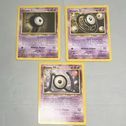 Pokemon TCG Neo Discovery Unown N I O Cards Unlimited LP - Image 1