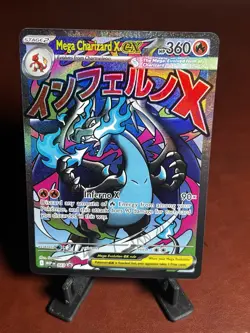 Mega Charizard x EX 023 Engraved Black Star Promo Card - Image 1