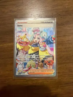 Pokemon TCG Iono Holo Card 269/193 Sv02: Paldea Evolved - Image 1