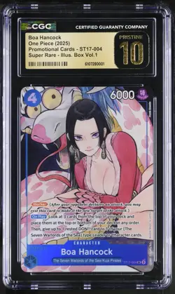 CGC Pristine 10 2025 ONE PIECE PROMO CARDS #ST17-004 BOA HANCOCK English - Image 1
