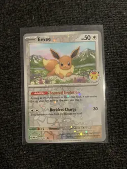 Pokemon Eevee Promo Holo Card 074/131 Pokemon Day 2025 TCG English - Image 1