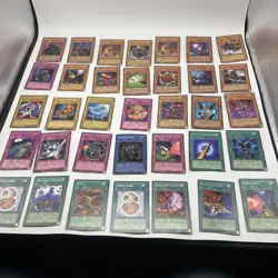 35 Vintage Yugioh Cards 1996 All Silver Rare FIRST EDITIONS Lot As Shown T4429 - Image 1