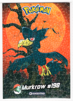 POKEMON - CRYSTAL CARD COLLECTION * MURKROW #198 - CRACKED ICE HOLO - Image 1
