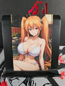 Irina Shido High School DxD Art Card Glitter Anime Sexy Waifu CCG Collectible - Image 1