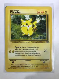 Pikachu - Vintage Jungle Set - 60/64 - Collectible - Pokemon Card MP - Image 1